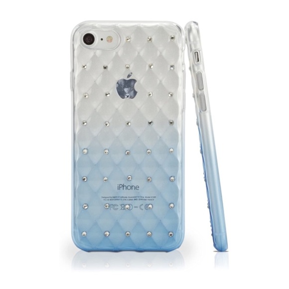 Phone Case for IPhone Blue Gem Ombré iPhone 8 - Picture 1 of 5